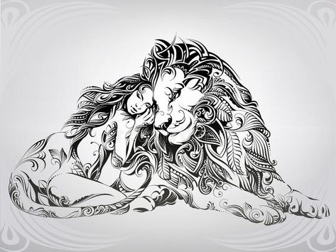 Zodiac Leo Art, Zodiak Leo, Lion Sketch, Awareness Tattoo, Leo Tattoos, Black And White Art Drawing, Mermaid Pictures, Adult Coloring Designs, Mermaid Tattoo