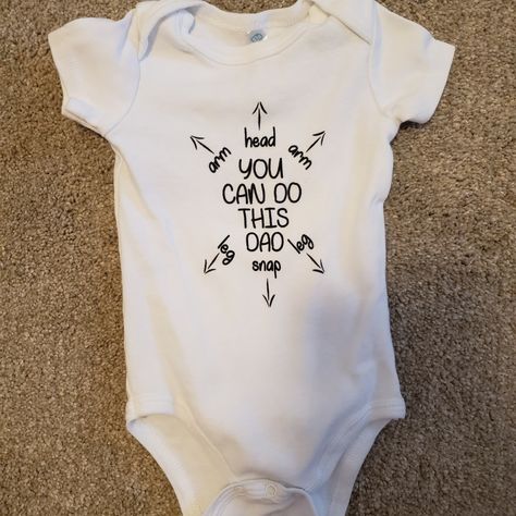 Funny Onsie For New Dad! Size 6 Months. Washed, Never Worn. Perfect For A Pregnancy Announcement! Bundle And Save With Other Items In My Closet! Onsie Announcement Pregnancy, Baby Onsies Ideas Announcement, Baby Onsies Ideas Funny, Baby Onsies Ideas Girl, Cricut Onesie Ideas, Neutral Baby Onesies, Baby Onsies Ideas, Cricut Onesies, Funny Baby Onesies Boy