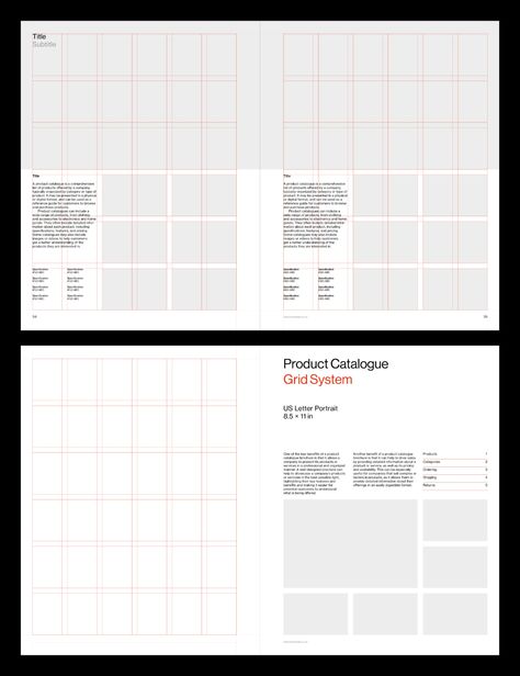 Catalogue grid system for indesign. Grid visible in image Jewellery Catalogue Design, Creative Catalogue Design, Art Catalogue Design, Modern Layout Design, Grid Design Layout, Jewellery Catalogue, Catalog Design Layout, Catalogue Layout, 잡지 레이아웃