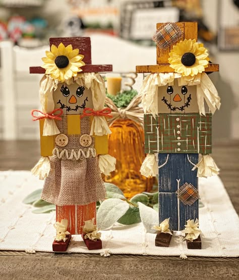 Dollar Tree Jenga Block Scarecrow, Jenga Scarecrow, Jenga Block Furniture, Dollar Tree Jenga Block Crafts Fall, Jenga Block Nutcracker, Jenga Block Scarecrow, Jinga Crafts Diy, Jenna Block Crafts, Jinga Crafts