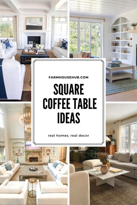 BEST SQUARE COFFEE TABLES TO ELEVATE YOUR HOME DECOR Square Coffe Table, Coffe Table Arrangment, Square Coffee Table Decor, Rectangular Coffee Tables, Square Coffee Tables, Coffee Table Style, Square Coffee Table, Coffee Table Styling, Rectangular Coffee Table