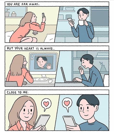 Ldr Comic, Sundae Kids, Ldr Couples, Relationship Comics, Cute Couple Comics, Couples Comics, Computer Shortcuts, Cartoons Love, Couple Illustration