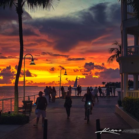 Sunset Celebration at Mallory Square Key West Florida Florida Key West, Key West Florida Aesthetic, Key West Aesthetic, Key West Florida Photography, Mallory Square Key West, Key West Hidden Gems, Key West Duval Street, Key West Sunset, Florida Photography