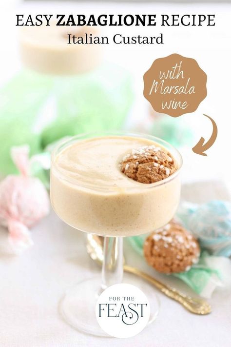 Zabaglione Recipe, Italian Custard, Chilled Desserts, Marsala Wine, Easy Holiday Recipes, Custard Recipes, Wine Desserts, Easy Food Art, Italian Recipes Authentic