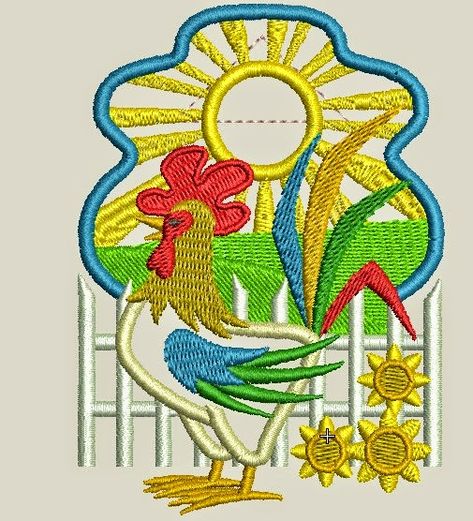 Free Machine Embroidery Designs Pes, Embroidery Library Free Pattern, Free Embroidery Designs Downloads Pes, Free Embroidery Designs Pes, Machine Embroidery Designs Baby, Embroidering Machine, Towel Toppers, Free Embroidery Patterns Machine, Rooster Design