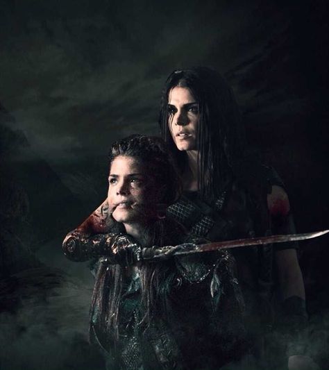 Octavia and blodreina Lexa E Clarke, The 100 Poster, The 100 Characters, Lexa Y Clarke, Lexa The 100, The 100 Cast, The 100 Clexa, Marie Avgeropoulos, Art Geek