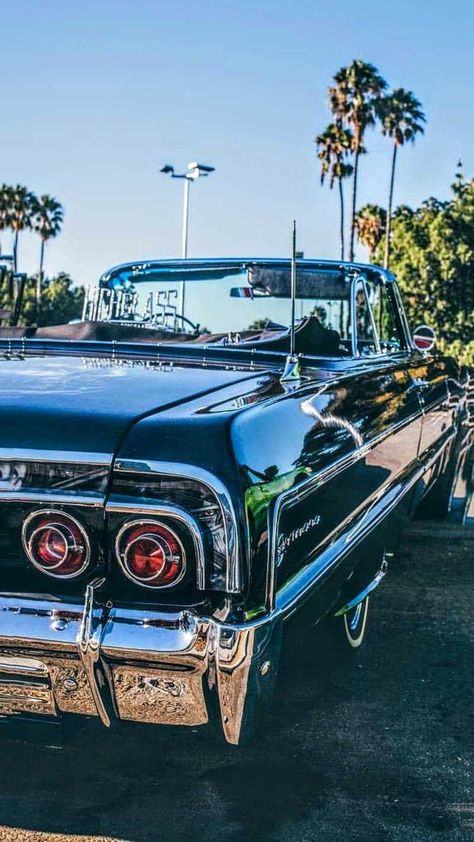 Lowrider Wallpaper Iphone, Lowrider Wallpaper, 64 Impala Lowrider, Wallpaper Carros, Old American Cars, 64 Impala, Lowrider Trucks, School Car, Car Exterior Accessories