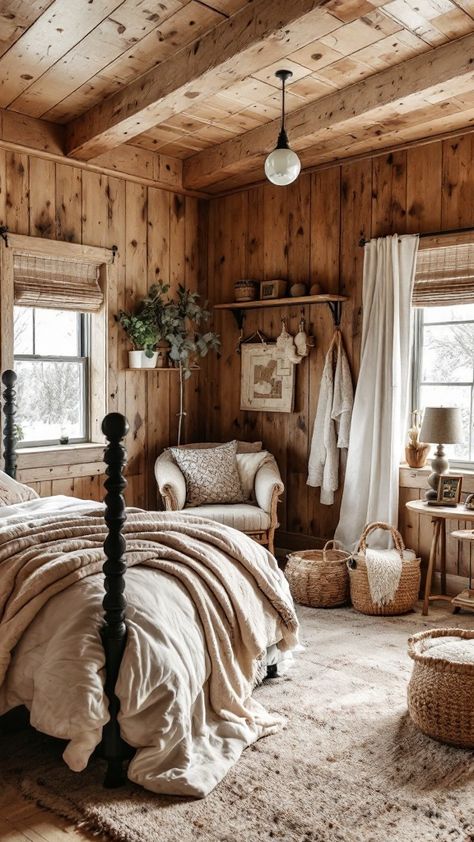 20 Cozy Farmhouse Bedroom Ideas For A Perfect Retreat Rustic Master Bedrooms Decor Shabby Chic, Old Farmhouse Master Bed, Cozy Farmhouse Aesthetic, Country Bedroom Ideas Farmhouse Rustic, Rustic Farmhouse Bedroom Country, Rustic Bed Room, Cozy House Bedroom, Rustic Cozy Bedroom, Country Farmhouse Bedroom Ideas