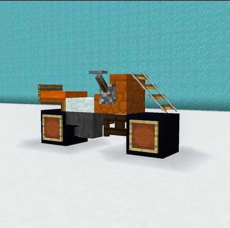 Minecraft Vehicle Ideas, Minecraft Coffee Table Ideas, Minecraft Car Build, Minecraft Motorcycle, Minecraft Car Design, Minecraft Garage, Car Minecraft, Minecraft Cars, Minecraft Vehicles