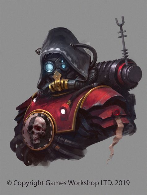 Skitarii Ranger by Jaime Martinez Warhammer Kill Team, Warhammer 40k Memes, Warhammer 40k Art, Warhammer Art, Warhammer 40k Artwork, Warhammer 40k Miniatures, Warhammer Fantasy, Gas Mask, Warhammer 40000