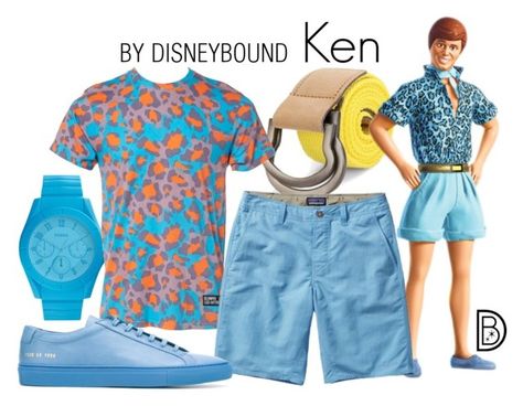 "Ken" by leslieakay ❤ liked on Polyvore featuring FOSSIL, ElevenParis, Patagonia, Common Projects, men's fashion, menswear, disney, disneybound and disneycharacter Men’s Disneybound, Disney Outfits Men, Disneybound Ideas, Disney Dapper Day, Disney Bound Outfits Casual, Disneybound Outfits, Barbie Y Ken, Halloween Board, Disney Princess Outfits