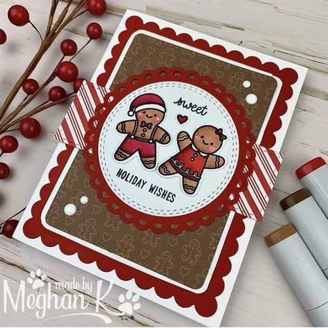 Gingerbread Cards, Customer Card, Santa Card, Paper Embellishments, Sunnies Studios, Another Round, Doodlebug Design, Treat Gift, Winter Themed