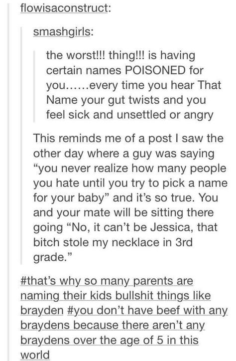 Bad People, Beautiful Names, Funny Tumblr Posts, Funny Tumblr, Funny Funny, What’s Going On, Funny Stories, Very Funny, Text Posts