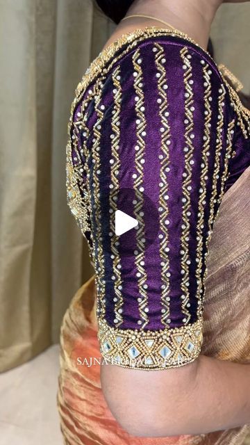 Sajna Bridal Wear Designer, Simple Embroidery Designs, Simple Embroidery, Maggam Work, Bridal Wear, Embroidery Designs, Embroidery, On Instagram, How To Wear