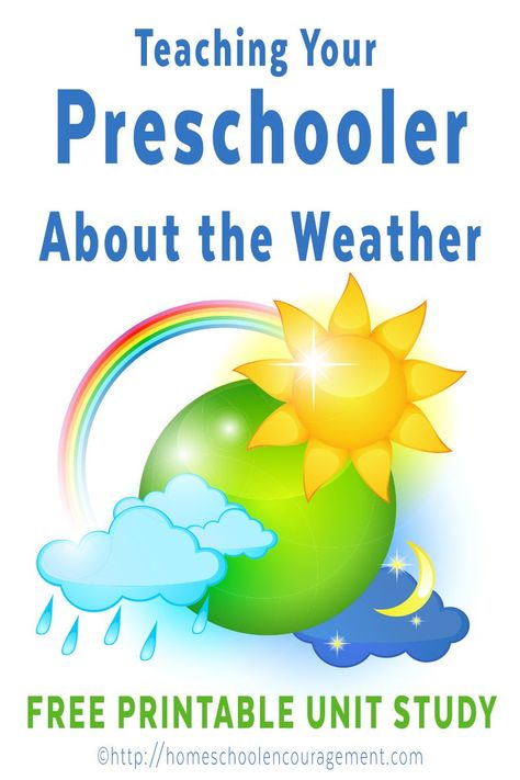 Weather Homeschool, Homeschooling Printables, Weather Unit Study, Teaching Weather, Preschool Weather, Weather Theme, Weather Unit, Preschool Units, Homeschool Encouragement