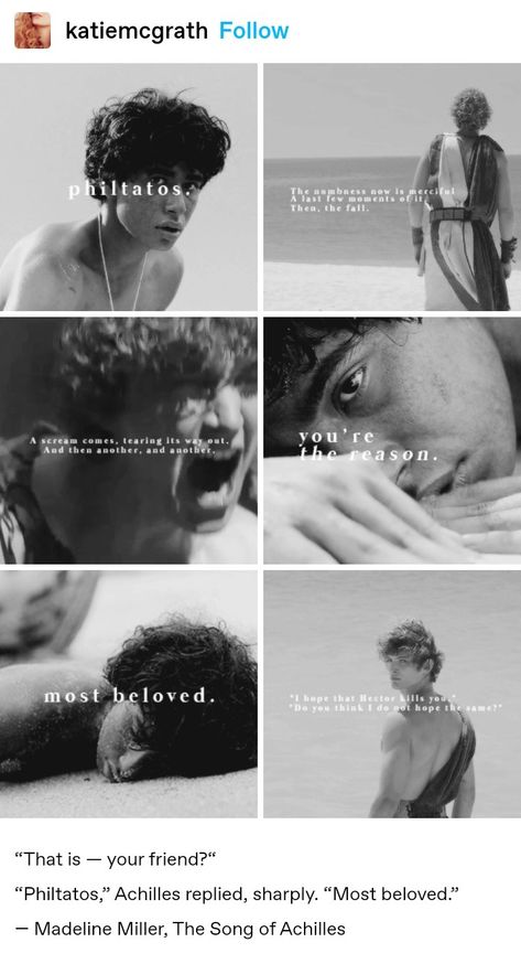 The Song Of Achilles Characters, Philtatos Tattoo, The Song If Achilles, This And This And This Song Of Achilles, Song Of Achilles Quotes Aesthetic, Achilles And Patroclus Tattoo, Patroclus And Achilles Fanart, The Song Of Achilles Aesthetic, Song Of Achilles Quotes