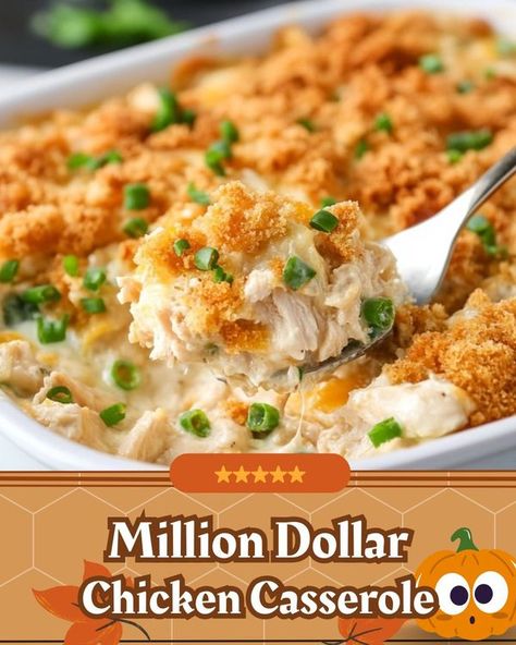 Luscious Recipes | Million Dollar Chicken Casserole 😍🍽️ | Facebook Million Dollar Chicken Casserole, Luscious Recipes, Million Dollar Chicken, Chicken Shredded, Cooked Chicken, Chicken Casserole, Million Dollar, How To Cook Chicken, Chicken Recipe