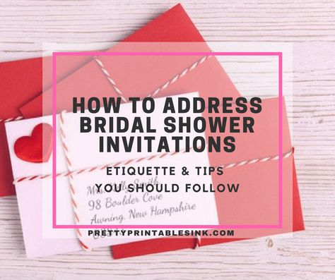 One of the most common bridal shower etiquette questions we get is about how to address bridal shower invitations. We've compiled some useful tips to help you make sure you're following the proper etiquette to really 'wow' your guests when they receive their bridal shower invitations in the mail. Bridal Shower Etiquette, Wedding Shower Card, Bridal Shower Invitation Wording, Proper Etiquette, Bridal Shower Invitations Diy, Invitation Etiquette, Wedding Shower Cards, Addressing Wedding Invitations, Country Bridal Shower