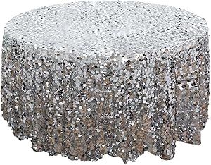 Winter Shower, Sequin Tablecloth, Banquet Party, Silver Fabric, Wedding Banquet, Banquet Tables, Glitz And Glam, Round Tablecloth, Linen Tablecloth