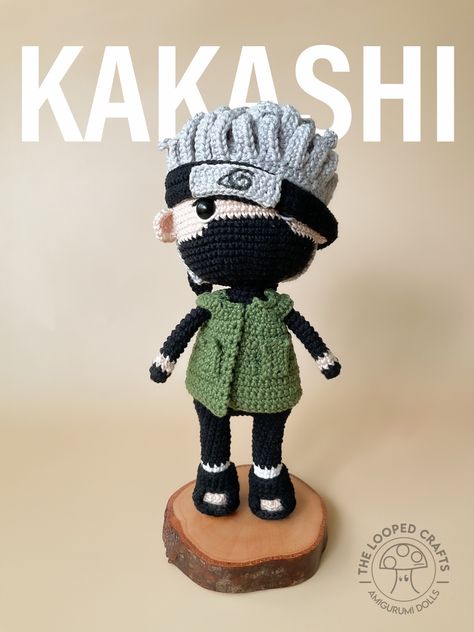 Coraline Button Eyes, Anime Amigurumi, Anime Crochet, Doll Amigurumi Free Pattern, Crochet Doll Tutorial, Pola Amigurumi, Doll Tutorial, Kakashi Hatake, Character Ideas