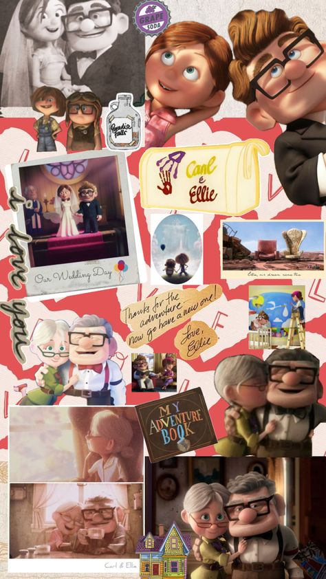 carl & Ellie Up Carl And Ellie Wallpaper, Ellie From Up, Carl And Ellie Wallpaper, Pixar Wallpaper, Up Carl Y Ellie, Bg Wallpaper, Disney Movie Up, Up Carl And Ellie, Carl Y Ellie