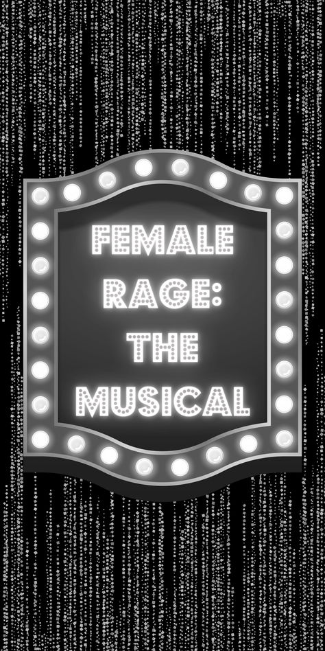 A Wallpaper Design for Female Rage: The Musical, Inspired by the TTPD Section of the Eras Tour, this would be great for any Swiftie! Female Rage The Musical Taylor Swift, Female Rage The Musical, Female Rage Wallpaper, Ttpd Wallpaper Taylor Swift Iphone, Musicals Wallpaper, Eras Tour Wallpaper, Ttpd Aesthetic, Wallpapers Music, Swiftie Aesthetic