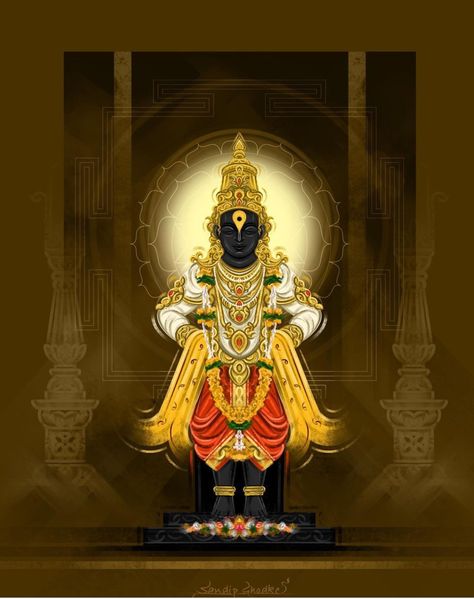 Vittal Rukmini Canvas Painting, Vithal Rukmini Painting, Vitthal Painting, Vitthal Rukmini, Vithu Mauli, Sri Hari, God Venkateswara Images Hd Wallpaper, Album Artwork Cover Art, Wallpaper Images Hd