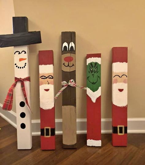 Elf Wood Crafts, Pallet Reindeer, Christmas Pallet Projects, Fun Christmas Party Ideas, Christmas Diy Wood, Christmas Wooden Signs, Wooden Christmas Crafts, Christmas Craft Projects, Handmade Christmas Crafts