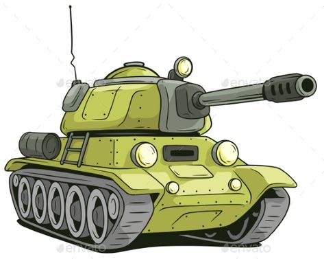 Cartoon Olive Military Army Large Tank Vector Icon - Miscellaneous Vectors Tank Tattoo, Tank Cake, Tank Drawing, Remembrance Day Art, Army Men Toys, Indian Army Wallpapers, Military Illustration, Airplane Drawing, Business Icons Vector