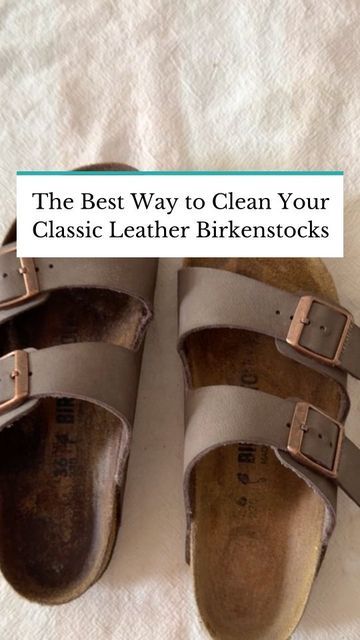 Clean Birkenstock Footbed, Cleaning Birkenstocks, How To Clean Birkenstocks, Leather Birkenstocks, Cleaning Shoes, Apply Eyeshadow, The Spruce, White Leather Shoes, White Tennis Shoes