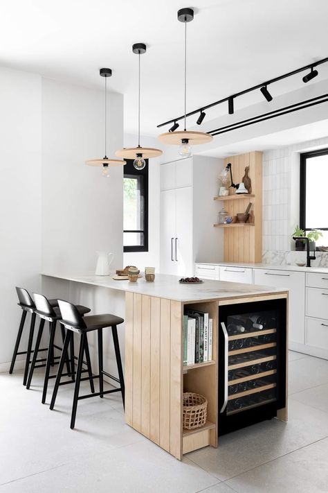 Peninsula Kitchen Ideas, Kitchen With Peninsula, Peninsula Kitchen, Modern Kitchen Open, Kitchen Peninsula, Kitchen Design With Island, Kitchen Design Open, Kitchen Design Ideas, Kitchen Fittings