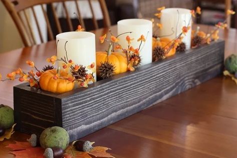 21 Gorgeous DIY Thanksgiving Centerpieces Table Decorations Ideas | Munchkins Planet Thanksgiving Centerpieces Table, Diy Thanksgiving Centerpieces, Thanksgiving Centerpieces Diy, Wooden Box Centerpiece, Easy Diy Thanksgiving, Wood Box Centerpiece, Wooden Box Diy, Box Centerpiece, Fall Table Centerpieces