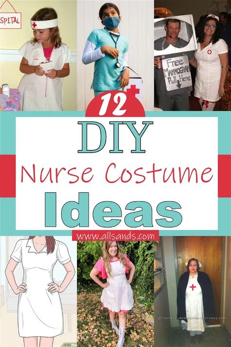 Nurse Costume Women Scrubs, Medical Costume Ideas, Scrubs Costume Halloween, Scrub Costume Ideas, Nursing Halloween Costumes, Zombie Nurse Costume Diy, Nurse Halloween Costumes Scrubs, Diy Nurse Costume Women, Hospital Halloween Costumes