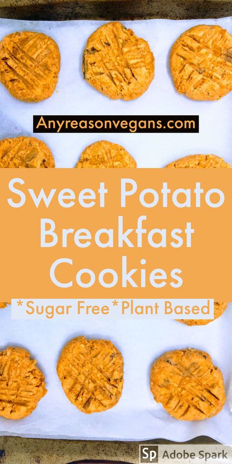 Potato Cookies, Glutenfri Baking, Sweet Potato Cookies, Breakfast Cookie Recipe, Potato Breakfast, Sweet Potato Cinnamon, Sweet Potato Breakfast, Breakfast Potatoes, Breakfast Cookies