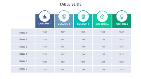 Table Slide Templates | Biz Infograph Information Table Design, Excel Table Design Layout, Excel Table Design, Table Infographic Design, Table Infographic, Price Table, Rows And Columns, Infographic Layout, Publishing Design