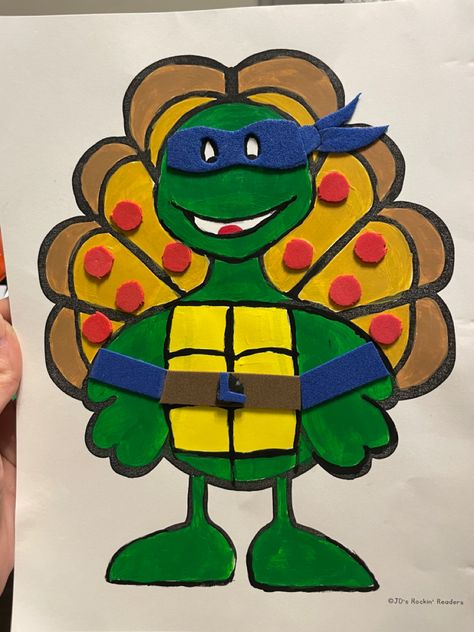 Tom The Turkey Disguise Ideas Ninja Turtle, Hiding The Turkey Project, Ninja Turtle Disguise A Turkey, How To Disguise A Turkey For School, School Turkey Project Disguise, Disguise A Turkey Boy, Turkey Trouble Disguise Ideas, Ninja Turkey In Disguise, Disguise A Turkey Ninja Turtle