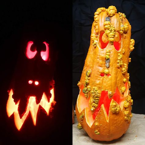 Wart Pumpkin Ideas, Warty Pumpkin Carving Ideas, Wart Pumpkin Carving, Warty Pumpkin Carving, Squash Carving, Worry Wart, Peter Pumpkin, Pumpkin Carver, Pumpkin Carving Ideas