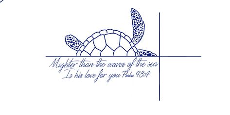 Christian Ocean Tattoo, Ocean Sleeve Tattoos, Scripture Stickers, Scripture Tattoos, Tattoo Quotes For Men, Bible Tattoos, Sea Turtle Tattoo, Bible Verse Tattoos, Verse Tattoos