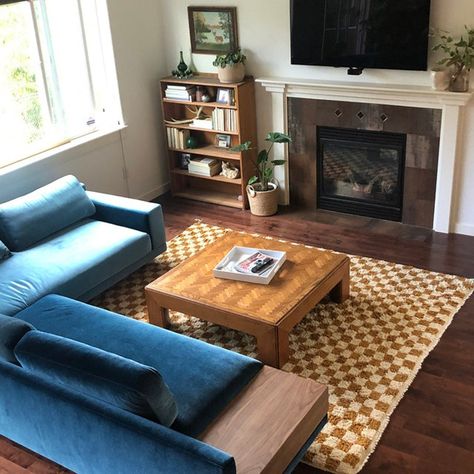 Light Brown and White Area Rug Large Moroccan Berber - Etsy Australia Checked Rug Living Rooms, Checker Nursery, Checkered Rug Living Room, Brown Checkered Rug, Checkered Nursery, Checker Rugs, Checkered Rugs, Soft Wool Rug, Moroccan Shag Rug