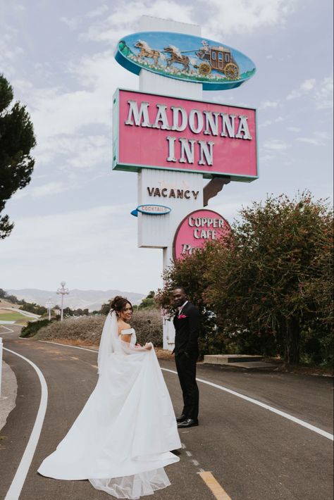 1960s Vegas, Kitschy Wedding, Madonna Inn Wedding, Madonna Inn, Anti Bride, Rock Wedding, The Madonna, Wedding Moodboard, 2025 Wedding