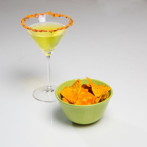 Porcelain DORITOS Nacho Cheese Flavored Tortilla Chips with a MTN Dew & Doritos cocktail Hand painted ceramic chips by artist Edward Cabral who makes fake food replicas out of clay and acrylic paint to resemble fast foods and junkfood. Photo & cocktail by Alex Wallbaum Alex Wallbaum, Doritos Nachos, Mtn Dew, Fast Foods, Nacho Cheese, Colour Theme, Cheese Flavor, Hand Painted Ceramic, Fake Food