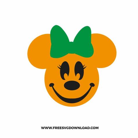 Minnie Pumpkin Carving, Minnie Pumpkin, Free Halloween Svg, Disney Archives, Disney Svgs, Pumpkin Carving Stencil, Minnie Mouse Pumpkin, Mouse Pumpkin, Disney Diy Crafts