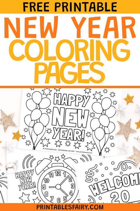 New Years Printables For Kids, New Years Free Printables, New Years Printables Free, New Years Worksheets For Kids, New Years 2024, New Years Coloring Pages For Kids, New Years Eve Printables For Kids, New Years Eve Printables Free, New Years Coloring Sheets For Kids