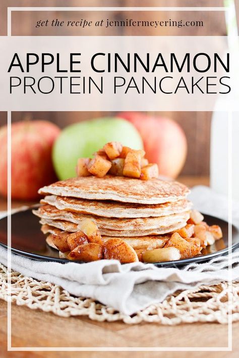 Cinnamon Protein Pancakes, Heathly Recipes, Apple Cinnamon Pancakes, Pancakes For Dinner, Pancake Recipe Buttermilk, Healthy Apple, Pancakes Healthy, Healthy Clean Eating, Protein Pancakes