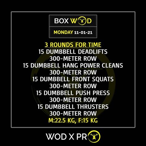 Row And Lift Workout, Row And Weights Workout, Front Squat Workout, Row And Strength Workout, Row Wod Crossfit, Row Workout Crossfit, Rowing Wods Crossfit, Beginner Wod Crossfit At Home Workouts, Crossfit Dumbbell Workout