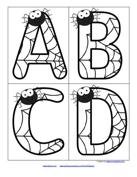 Spider Letters, Spider Activities, Upper Case Letters, October School, Spider Theme, Spider Crafts, Theme Activities, Alfabet Letters, Halloween Preschool