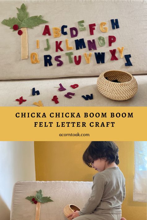 Nugget Christmas, Chicka Chicka Boom Boom Activities, Diy Felt Board, Dream Couch, Morning Bins, Diy Toddler Toys, Play Couch, Chicka Chicka Boom Boom, Homeschool Projects