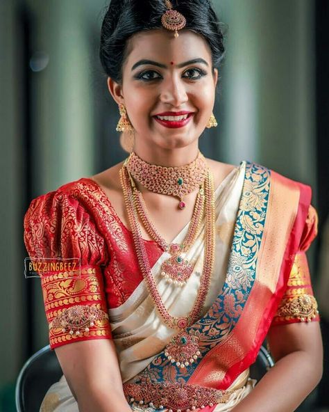 Butta Blouses For Pattu Sarees, Pattu Saree Blouse Designs Short Hands, Simple Blouse Designs For Bride, Butta Blouse Designs For Pattu Sarees, Pattu Puff Blouse Designs, Bahubali Butta Hands Blouse, Butta Hands For Blouses Pattu, Latest Trendy Blouse Designs For Pattu Sarees, Butta Blouse Designs