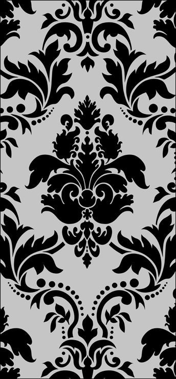 Stencil design dxf File Gothic Pattern Design, Damask Patterns, Stencils Online, Damask Stencil, Gothic Pattern, Wallpaper Stencil, Floral Stencil, Stencil Design, Wall Stencils