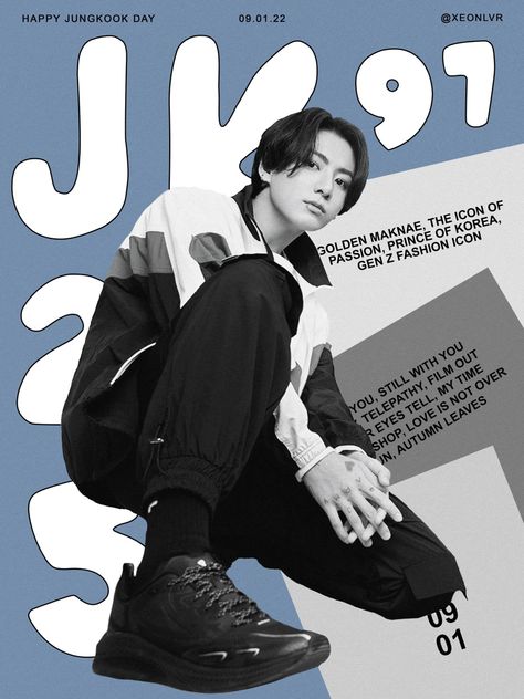 jay on Twitter: "#HAPPYJKDAY Bts Poster, Graphic Trends, Things To Do At Home, Pop Posters, Poster Room, Blue Poster, Type Posters, Kpop Posters, Vintage Poster Art